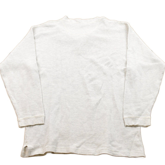 Vintage 1990s Button Up Crewneck Sweatshirt Men's Large from propervintagecanada