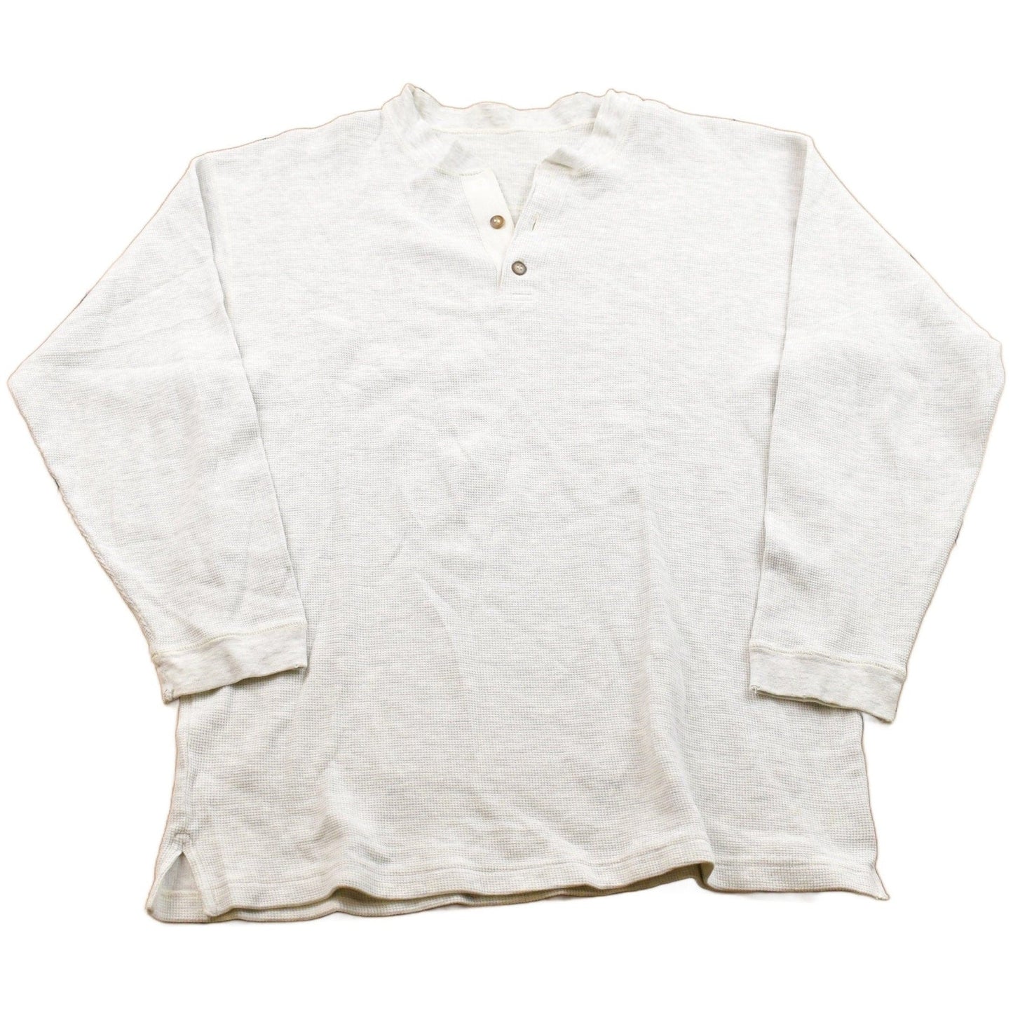 Vintage 1990s Button Up Crewneck Sweatshirt Men's Large from propervintagecanada