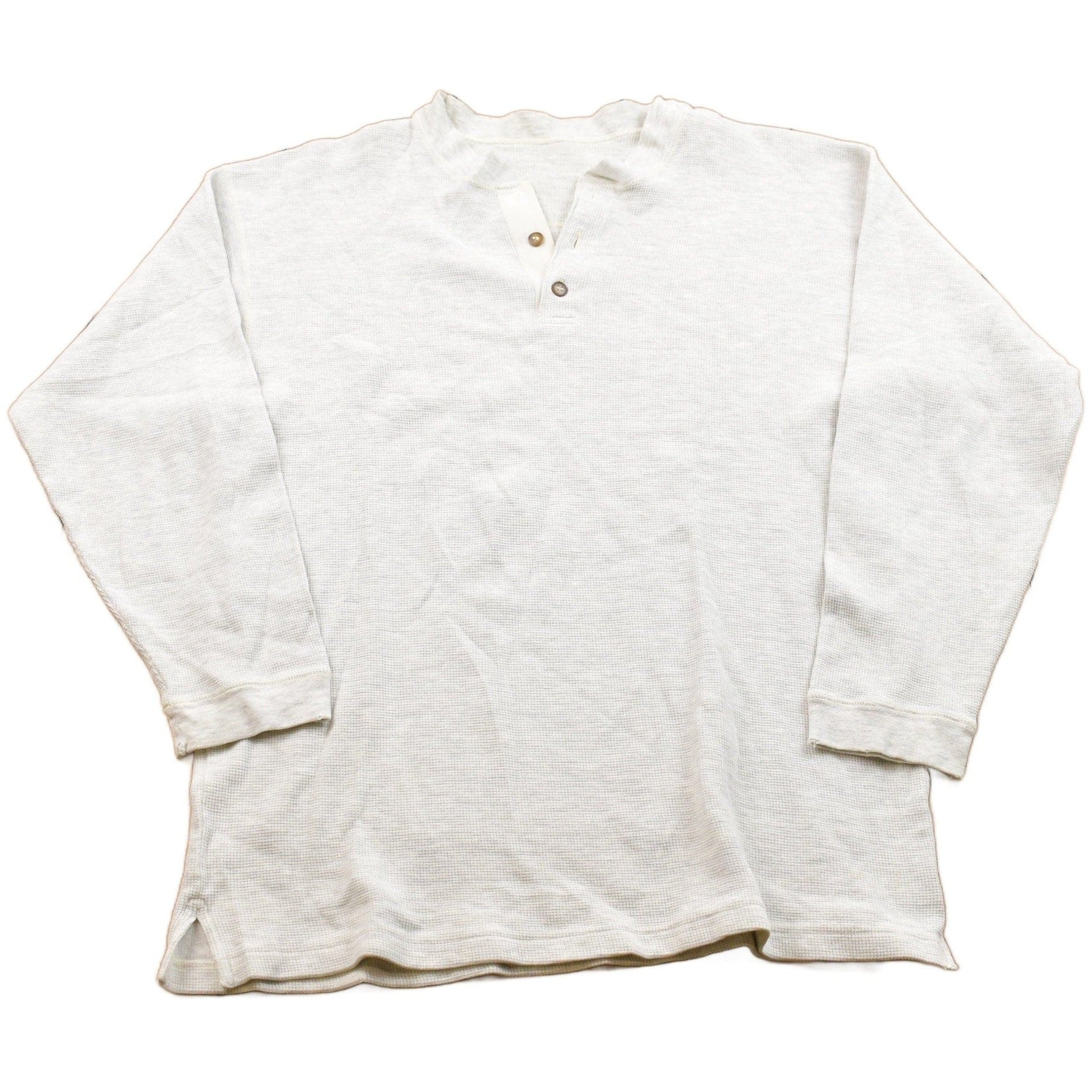 Vintage 1990s Button Up Crewneck Sweatshirt Men's Large from propervintagecanada