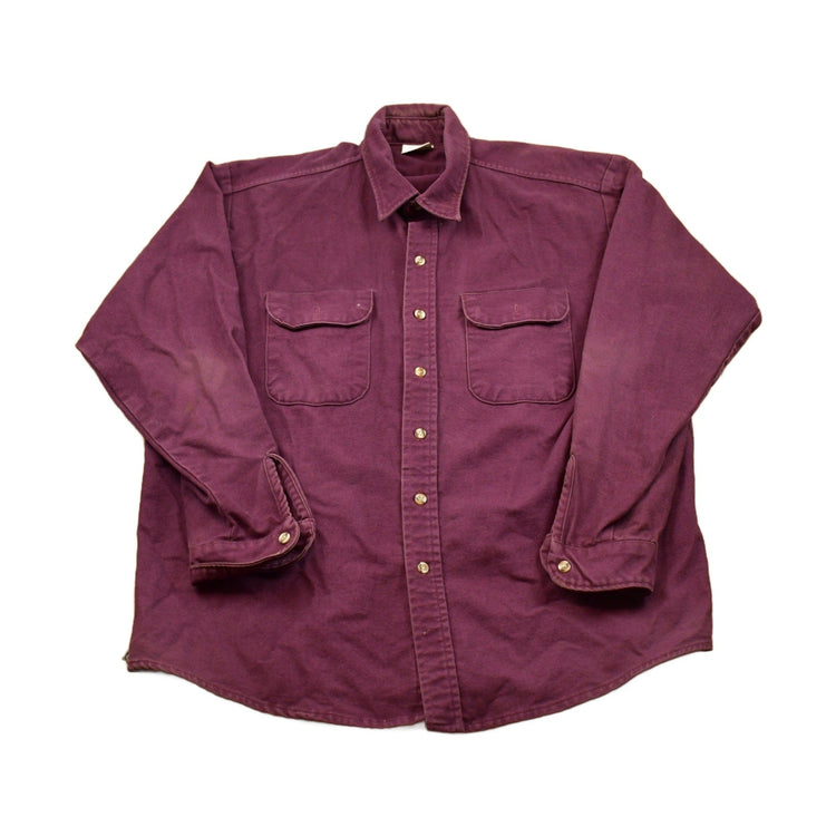 Vintage 1990s Button Up Shirt Men's XL from propervintagecanada