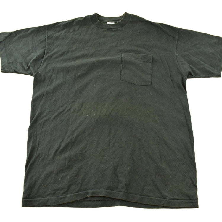 Vintage 1990s BVD Blank Pocket T-Shirt Men's 2XL from propervintagecanada