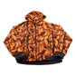 Vintage 1990s Cabela's Orange Camo Fleece Zip Up Hoodie Men's Large from propervintagecanada
