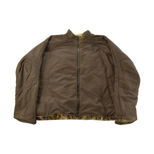 Vintage 1990s Cabela's Tree Camo Reversible Jacket Men's XL from propervintagecanada