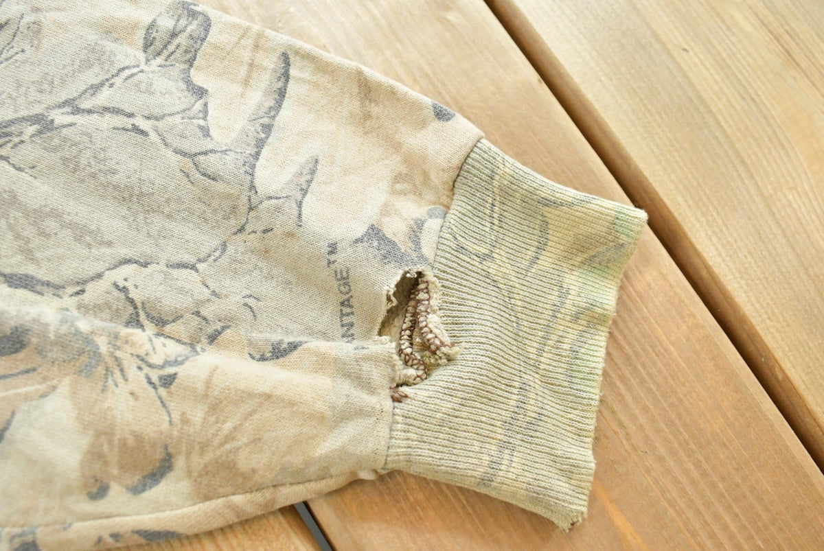 Vintage 1990s Cabelas Advantage Camo Turtleneck Sweatshirt Men's M from propervintagecanada