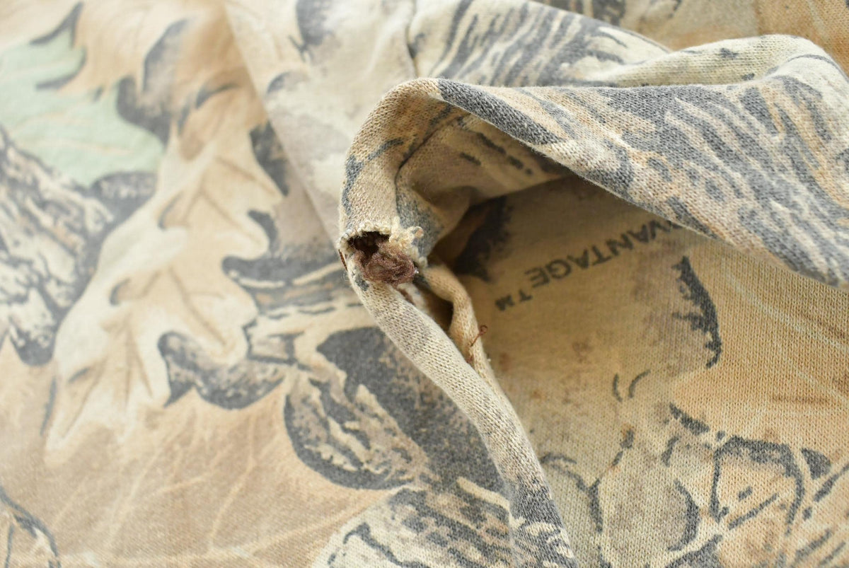 Vintage 1990s Cabelas Advantage Camo Turtleneck Sweatshirt Men's M from propervintagecanada