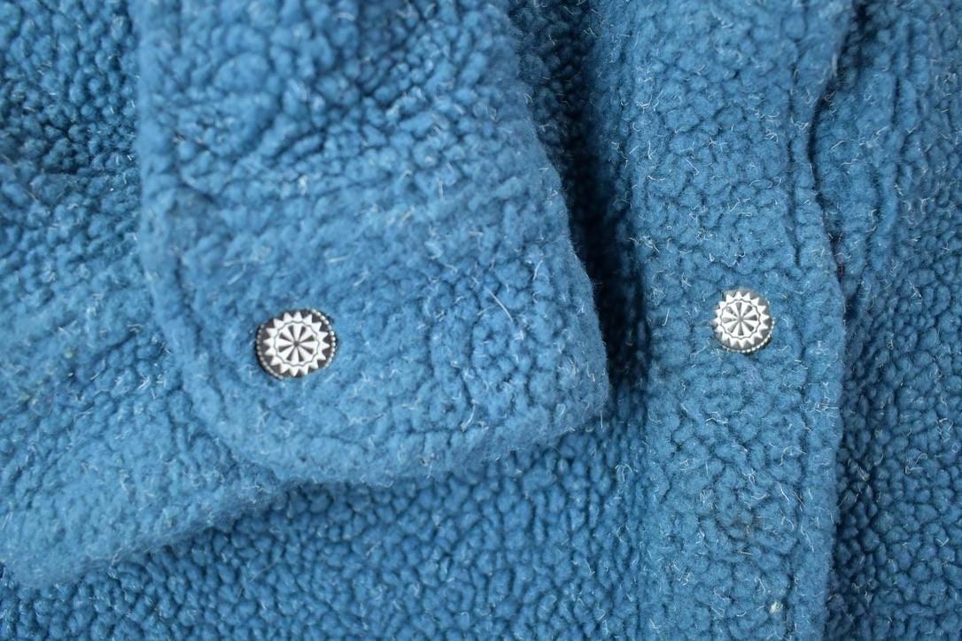 Vintage 1990s Cabelas Fleece Button Up Sweater Men's Large from propervintagecanada
