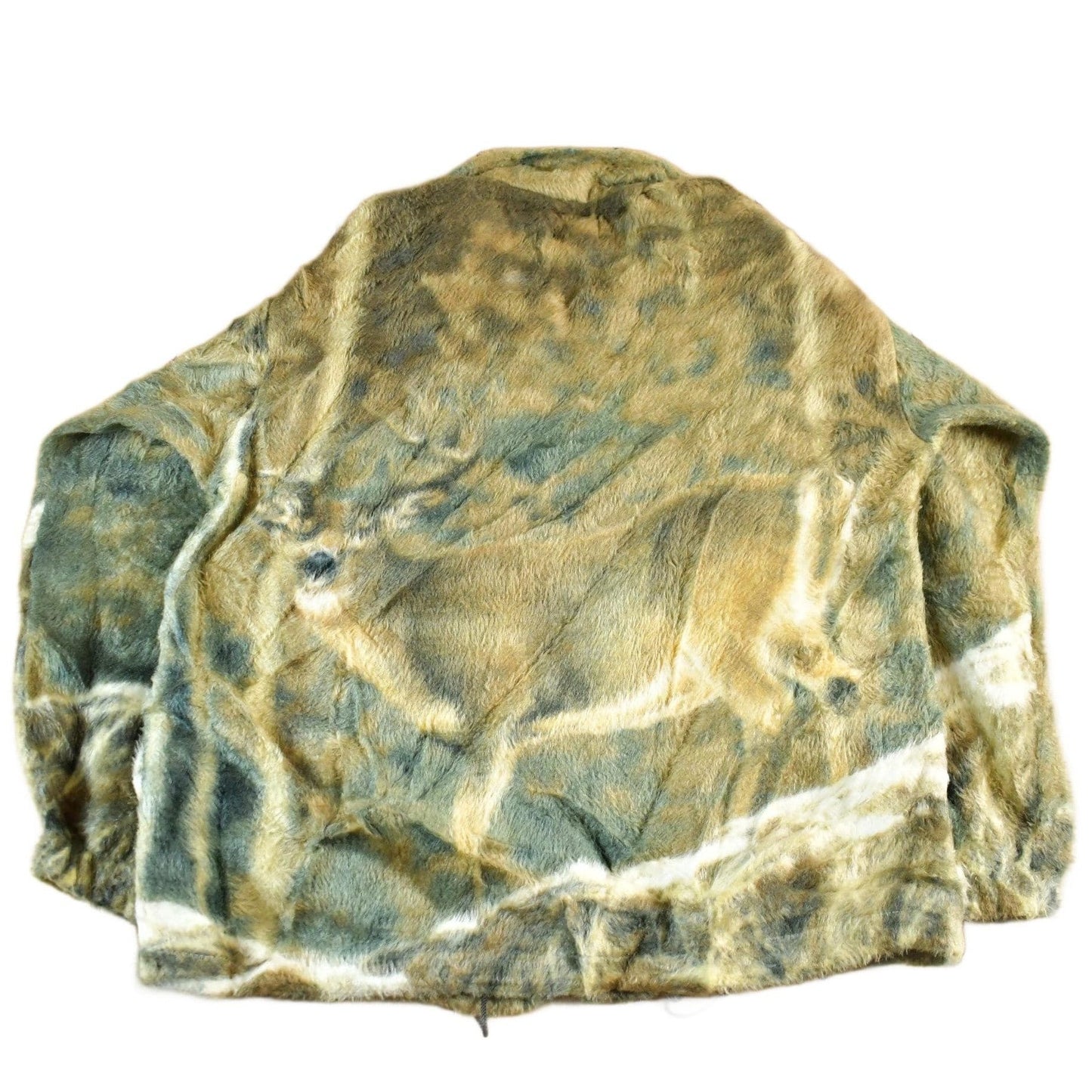 Vintage 1990s Cabin Fever Fleece Deer Nature Sweater Jacket Men's XL from propervintagecanada