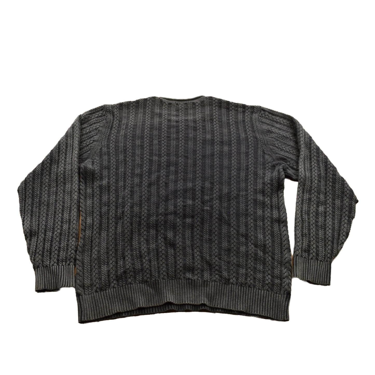 Vintage 1990s Cable Knit Crewneck Sweater Men's XL from propervintagecanada