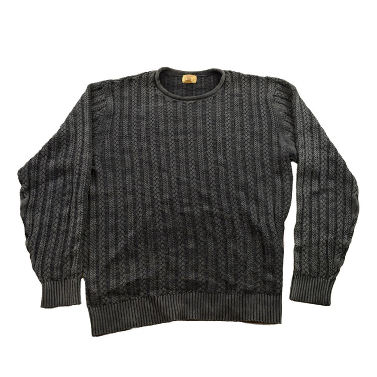 Vintage 1990s Cable Knit Crewneck Sweater Men's XL from propervintagecanada