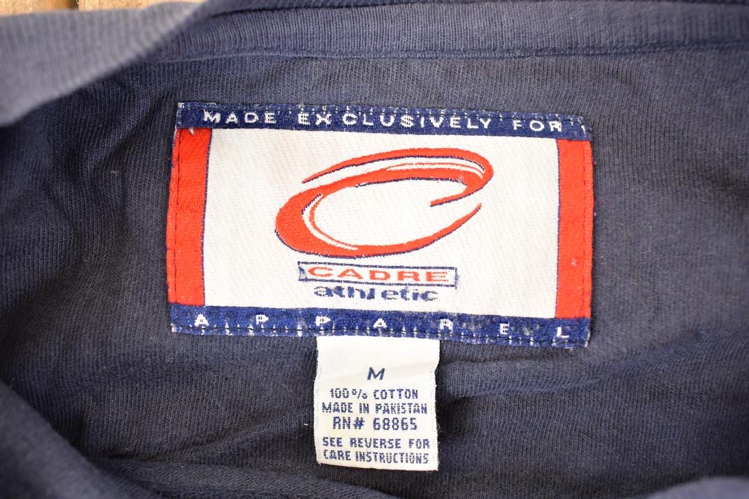 Vintage 1990s Cadre Athletic 20 Graphic Print Crewneck Sweatshirt Men's L / Made In USA / 90's Sportswear Sweater from propervintagecanada