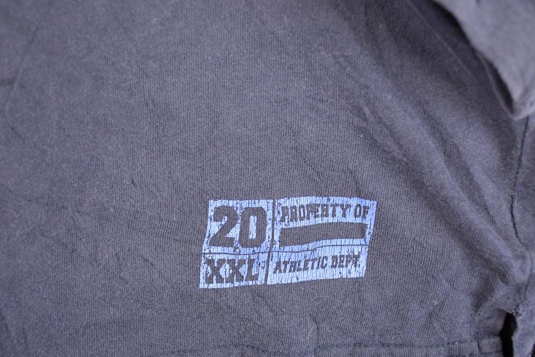 Vintage 1990s Cadre Athletic 20 Graphic Print Crewneck Sweatshirt Men's L / Made In USA / 90's Sportswear Sweater from propervintagecanada