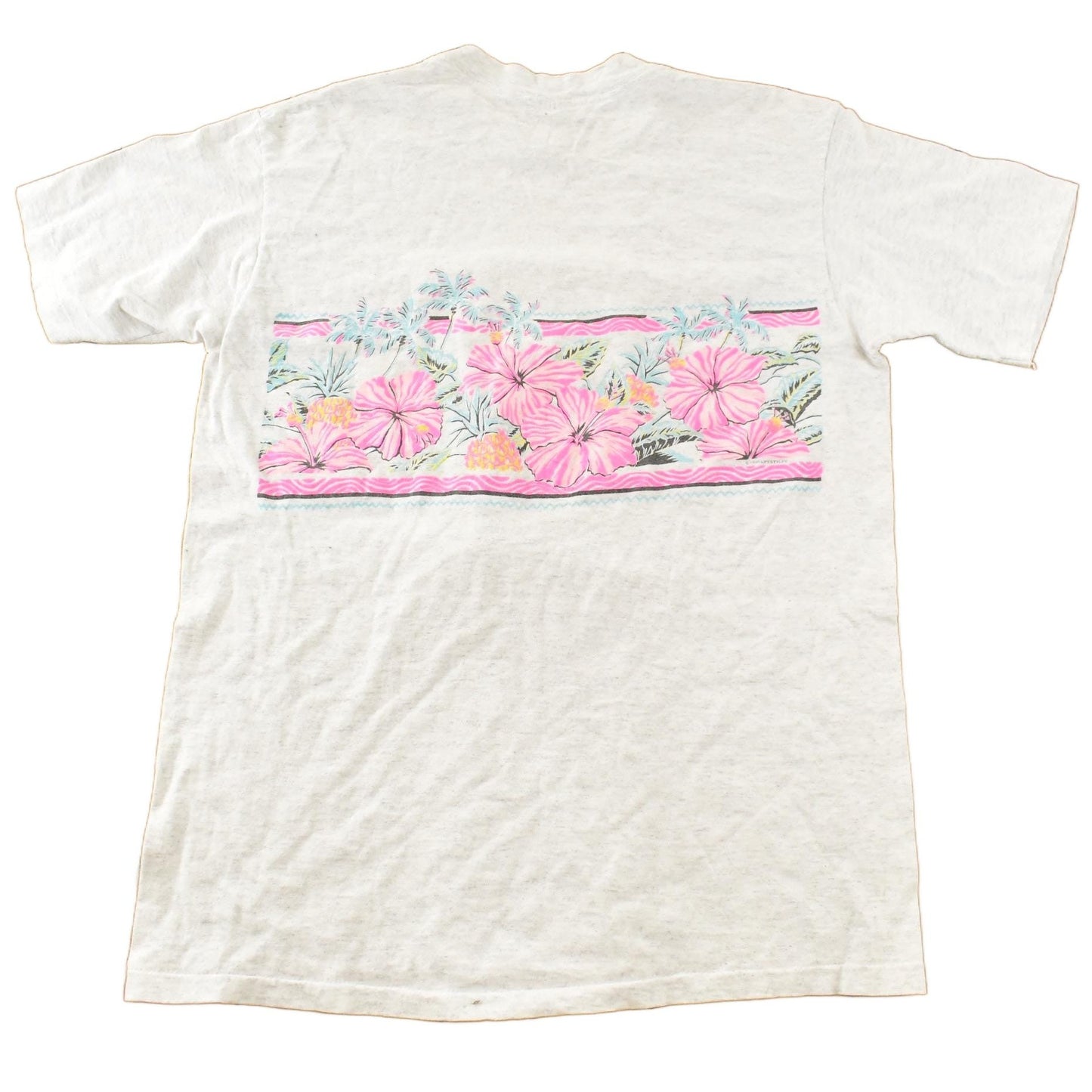 Vintage 1990s Cal State Fullerton Floral Single Stitch T-Shirt Men's Large from propervintagecanada