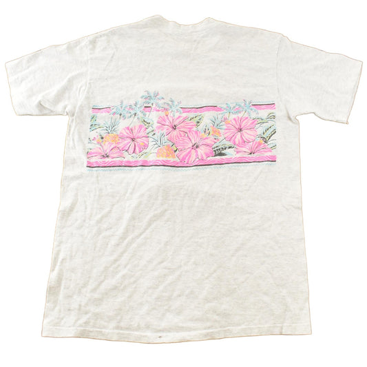 Vintage 1990s Cal State Fullerton Floral Single Stitch T-Shirt Men's Large from propervintagecanada