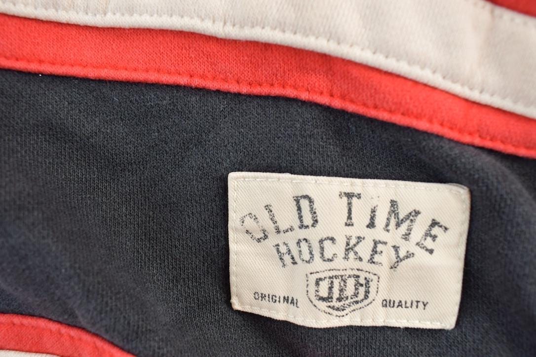 Vintage 1990s Calgary Flames Old Time Hockey Hoodie Crewneck Sweatshirt Men's 2XL from propervintagecanada