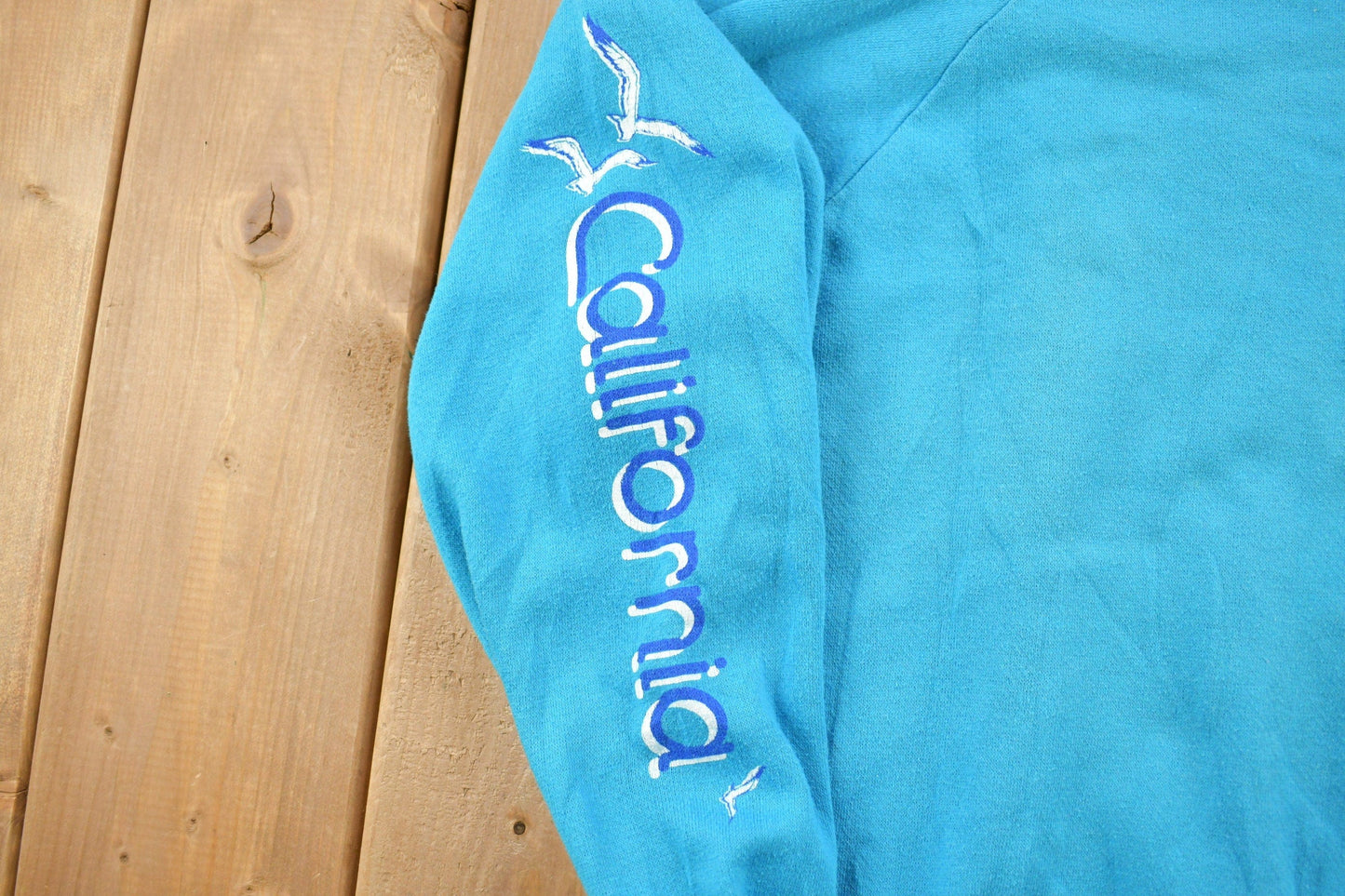 Vintage 1990s California Nautical Theme Crewneck Sweatshirt Men's Small from propervintagecanada