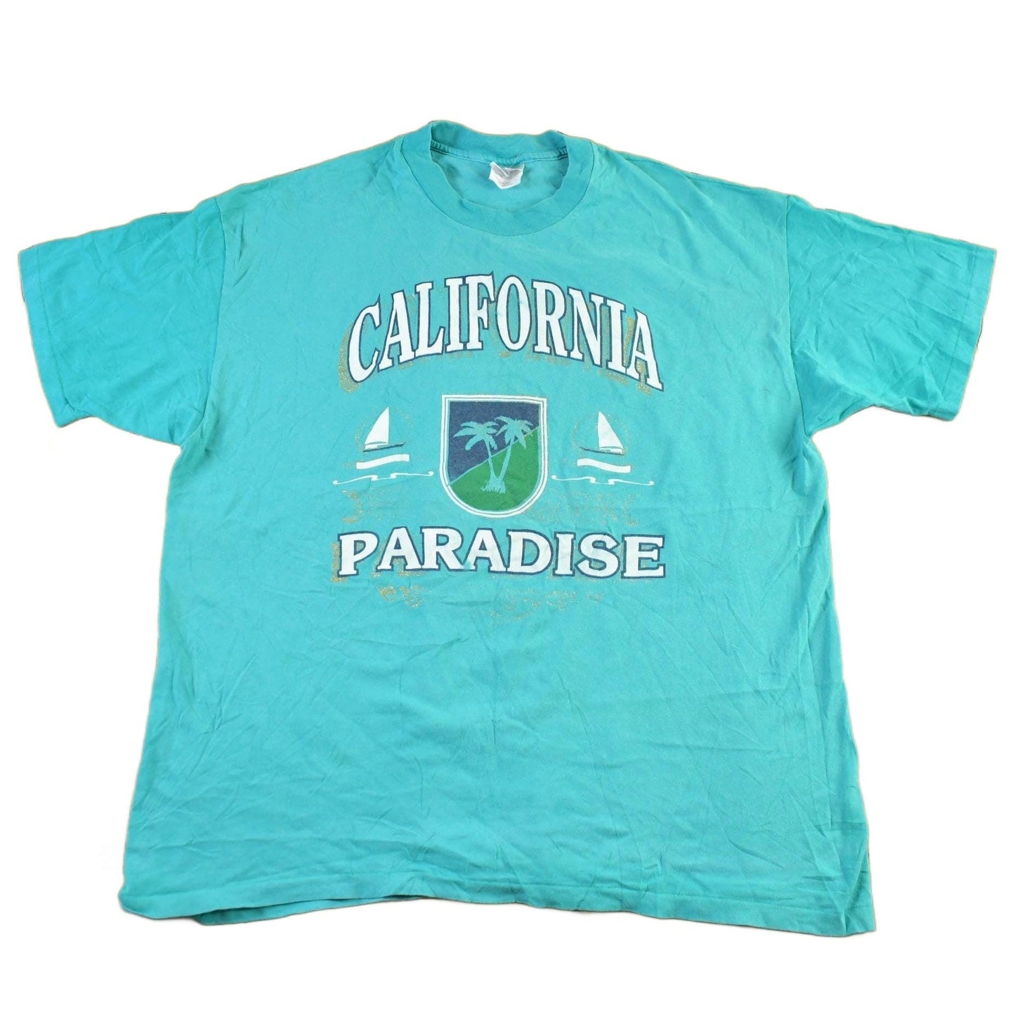 Vintage 1990s California Sailing Souvenir Travel T Shirt Men's 2XL from propervintagecanada