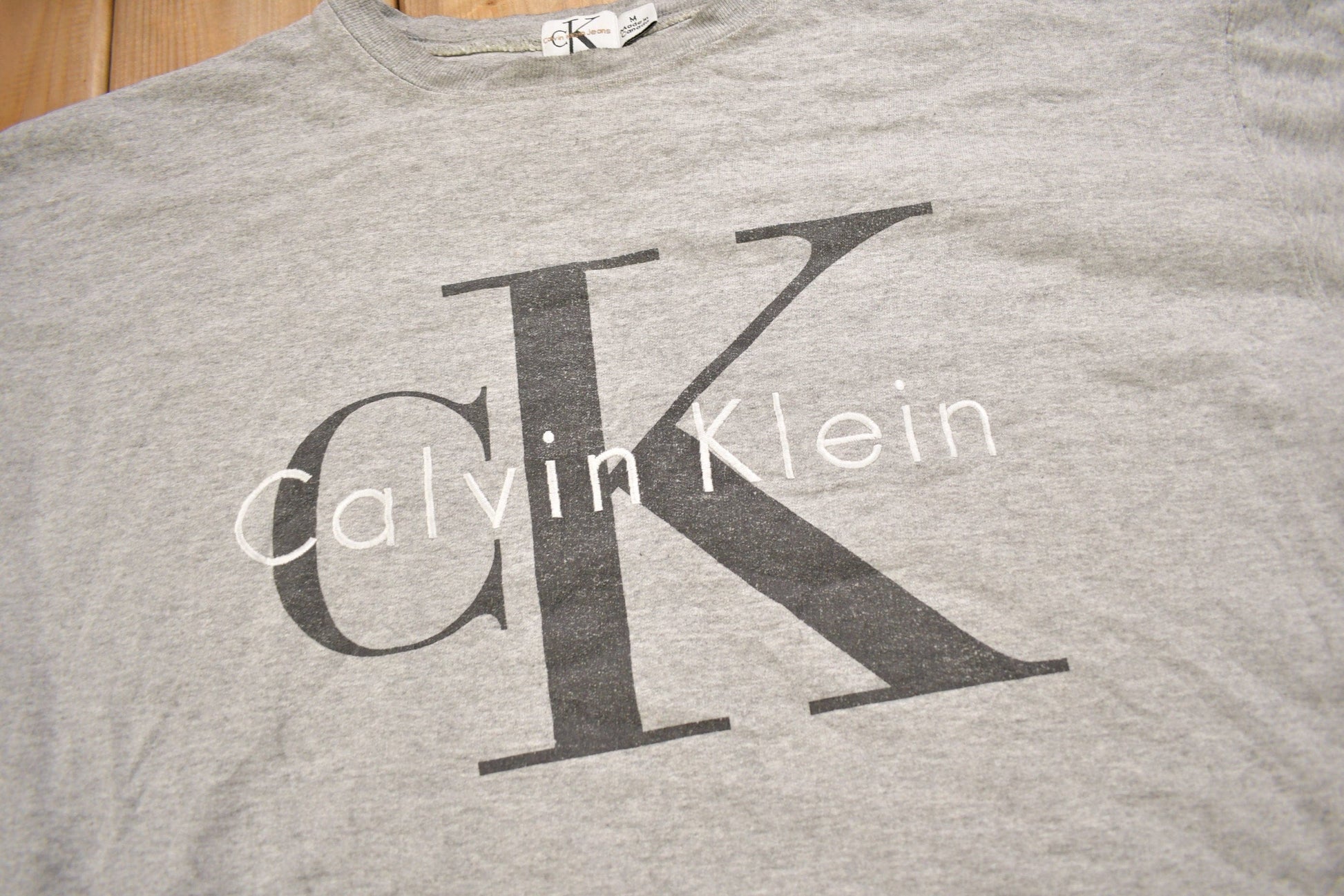 Vintage 1990s Calvin Klein Crewneck Sweatshirt Men's Large from propervintagecanada