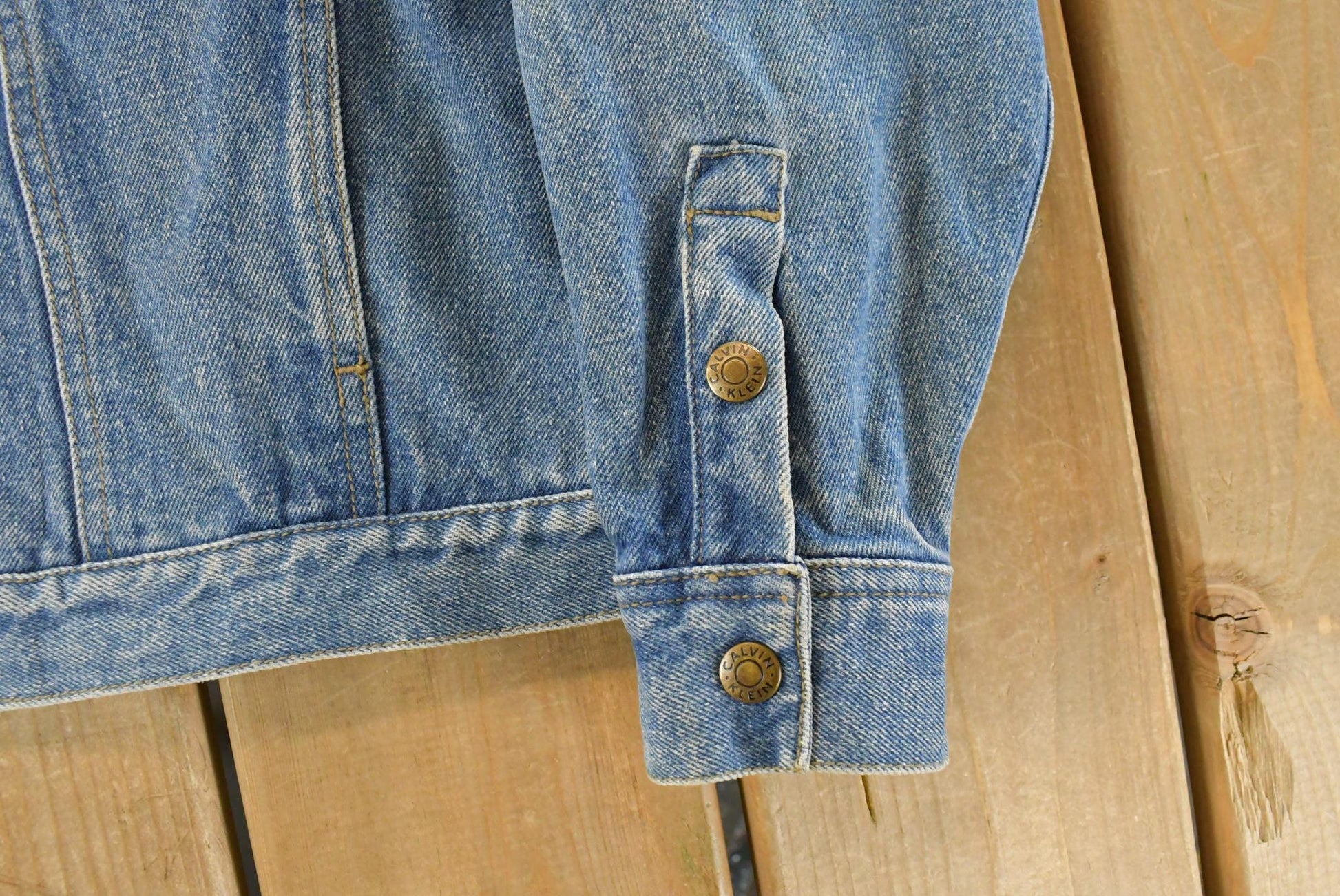 Vintage 1990s Calvin Klein Denim Jean Jacket Women's Medium / Vintage Denim / Streetwear / Vintage Fall Outerwear / Fall Jacket from propervintagecanada