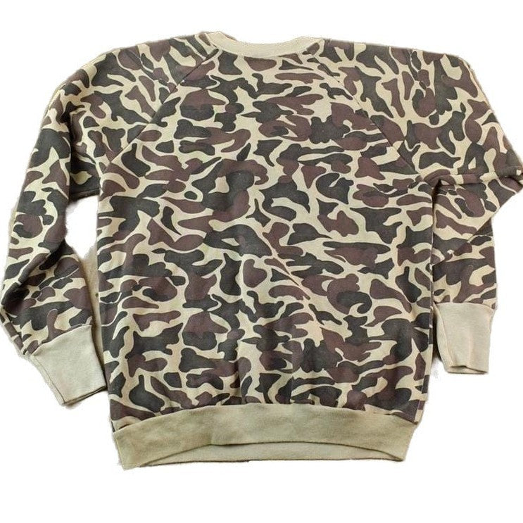 Vintage 1990s Camo Crewneck Sweatshirt Men's XL from propervintagecanada