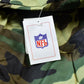 Vintage 1990s Camo Raiders NFL Football Hooded Puffer Jacket Men's 3XL from propervintagecanada