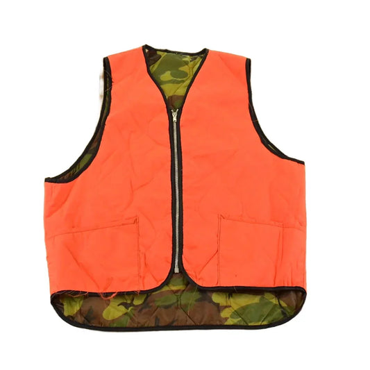 Vintage 1990s Camo Reversible Vest Hunting Jacket Men's Medium from propervintagecanada