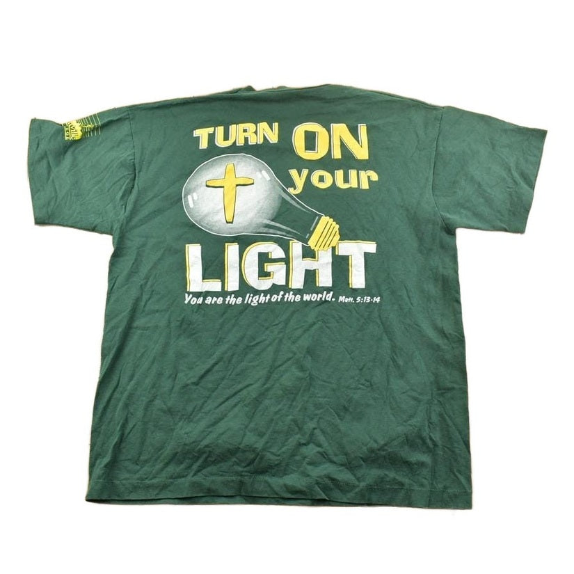 Vintage 1990s Campbells College Be The Salt University Collegiate T-Shirt Men's XL from propervintagecanada