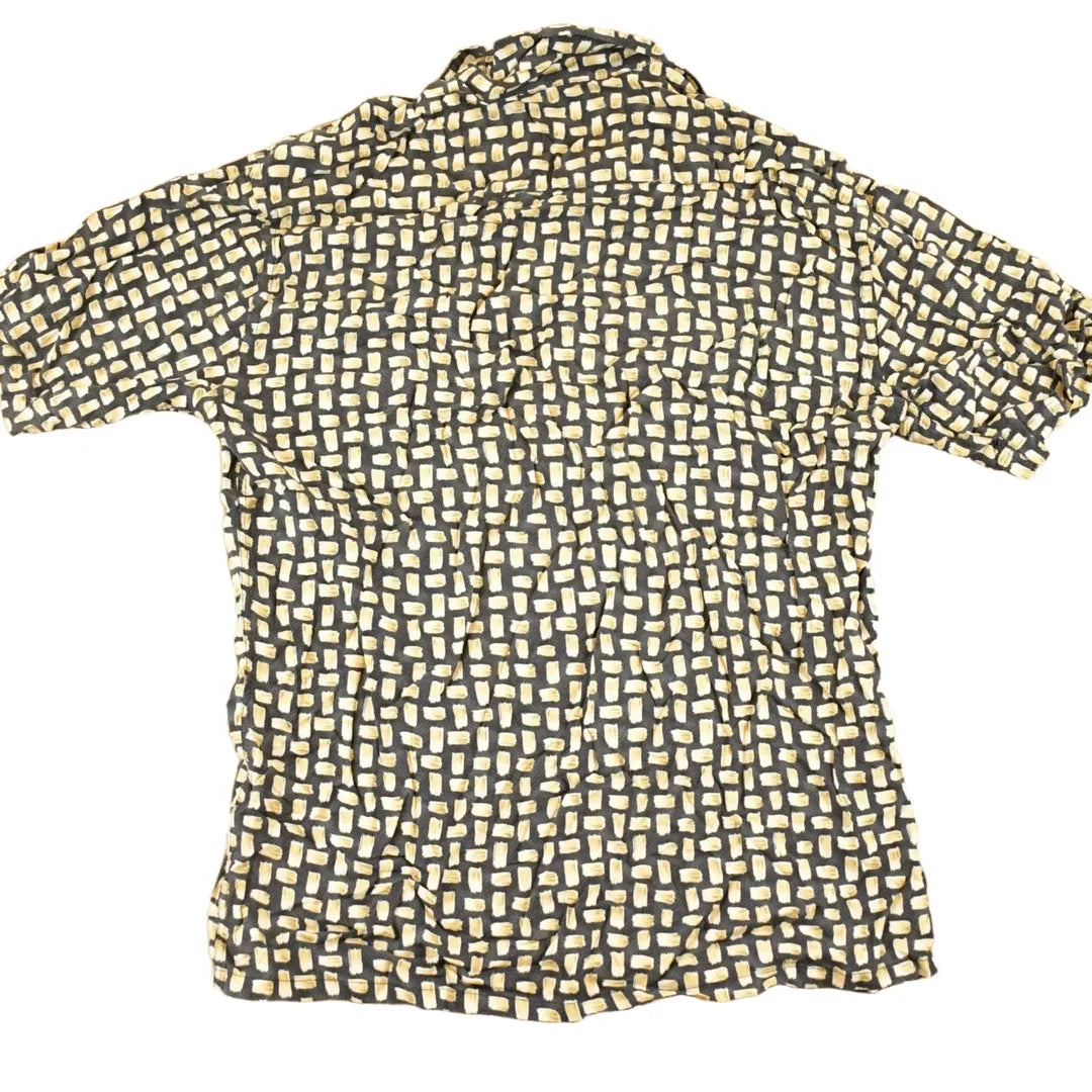 Vintage 1990s Campia Moda Abstract Button Up Shirt Men's M from propervintagecanada