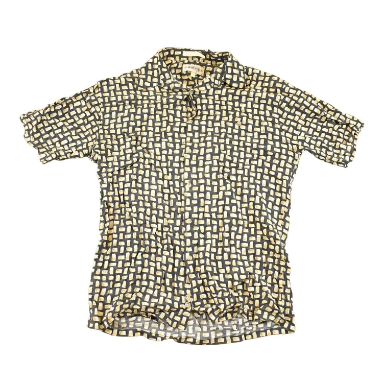 Vintage 1990s Campia Moda Abstract Button Up Shirt Men's M from propervintagecanada