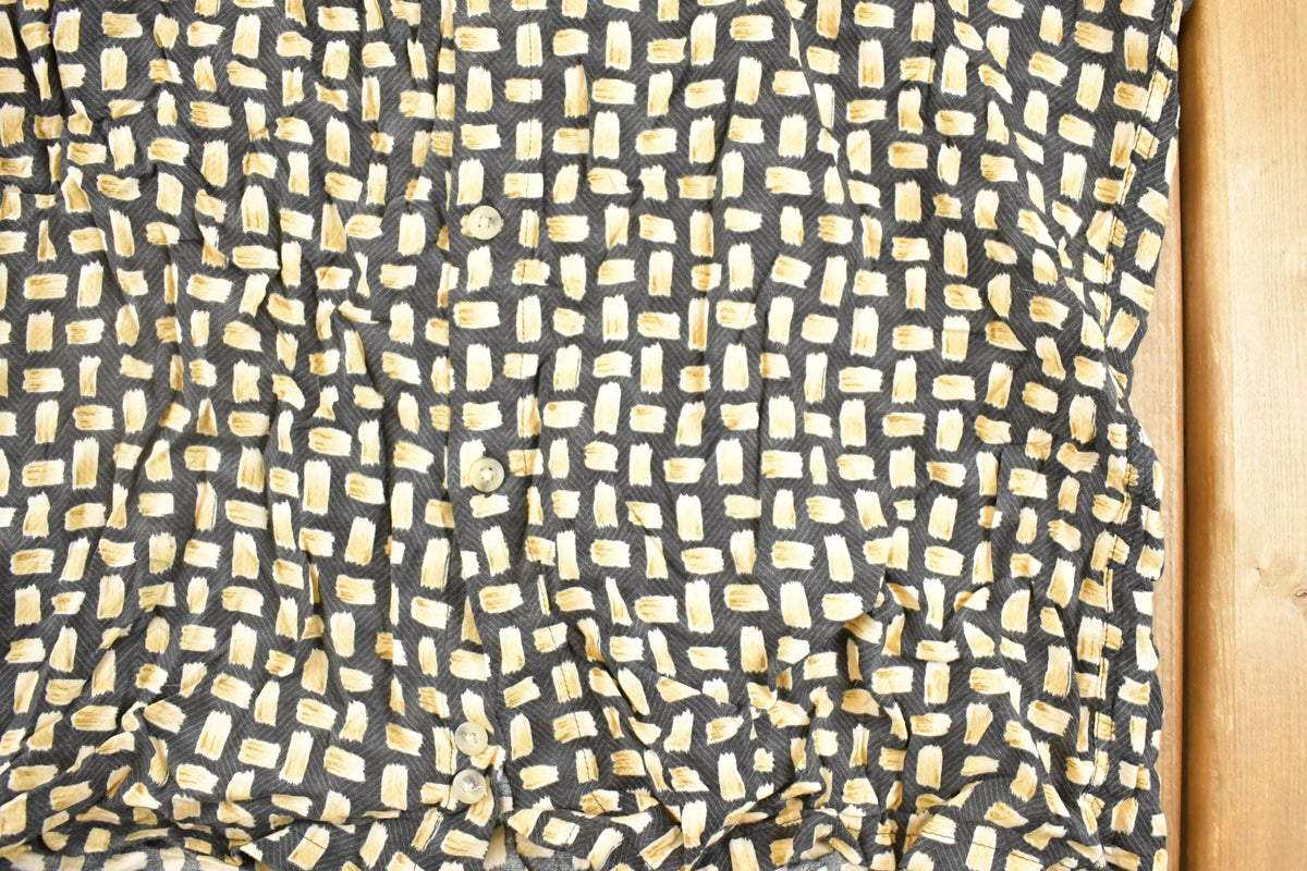 Vintage 1990s Campia Moda Abstract Button Up Shirt Men's M from propervintagecanada