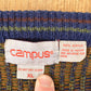 Vintage 1990s Campus Abstract Knit Cardigan Sweater Men's L from propervintagecanada