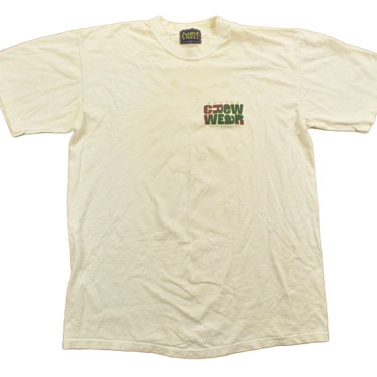 Vintage 1990s Campus Crew Wear University Collegiate T-Shirt Men's XL from propervintagecanada