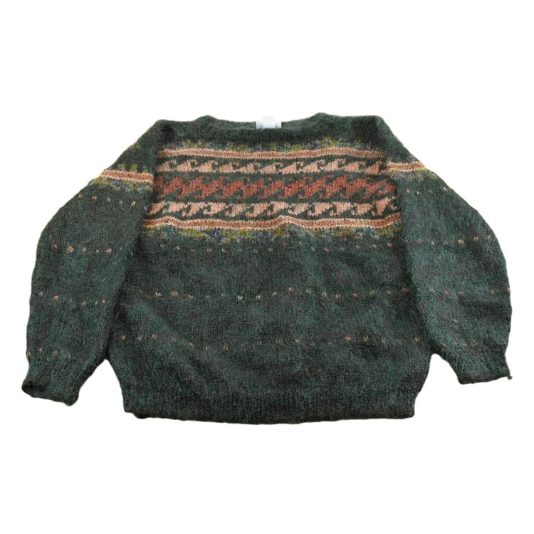 Vintage 1990s Canaan Mountain Mohair Wool Knit Sweater Men's Medium from propervintagecanada