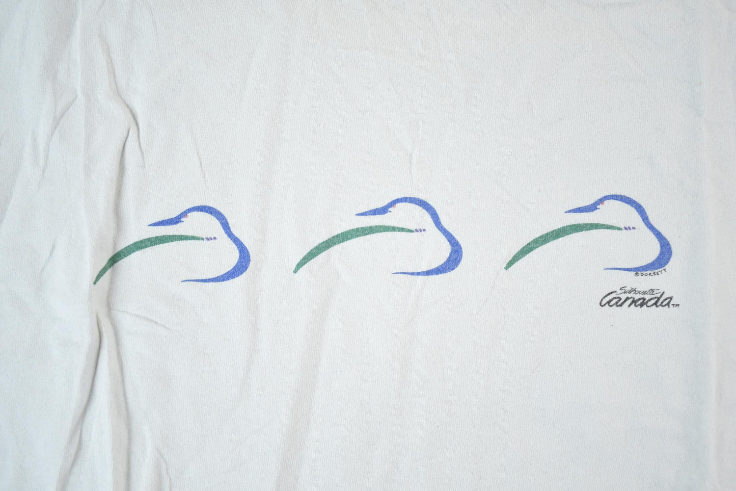 Vintage 1990s Canada Ducks Souvenir Single Stitch Graphic Print T-Shirt Made In Canada Men's Large from propervintagecanada