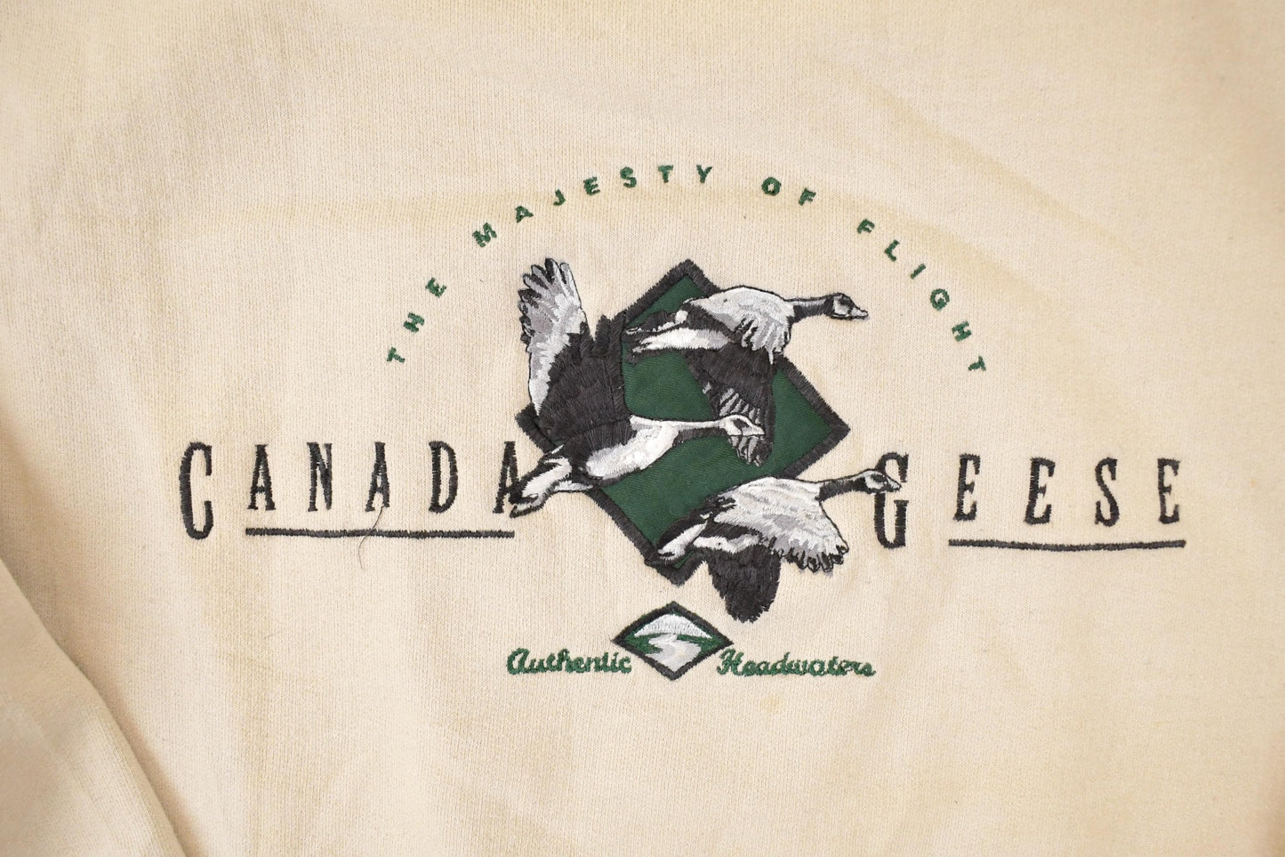 Vintage 1990s Canada Geese Embroidered Heavyweight Crewneck Sweatshirt Mens L from propervintagecanada