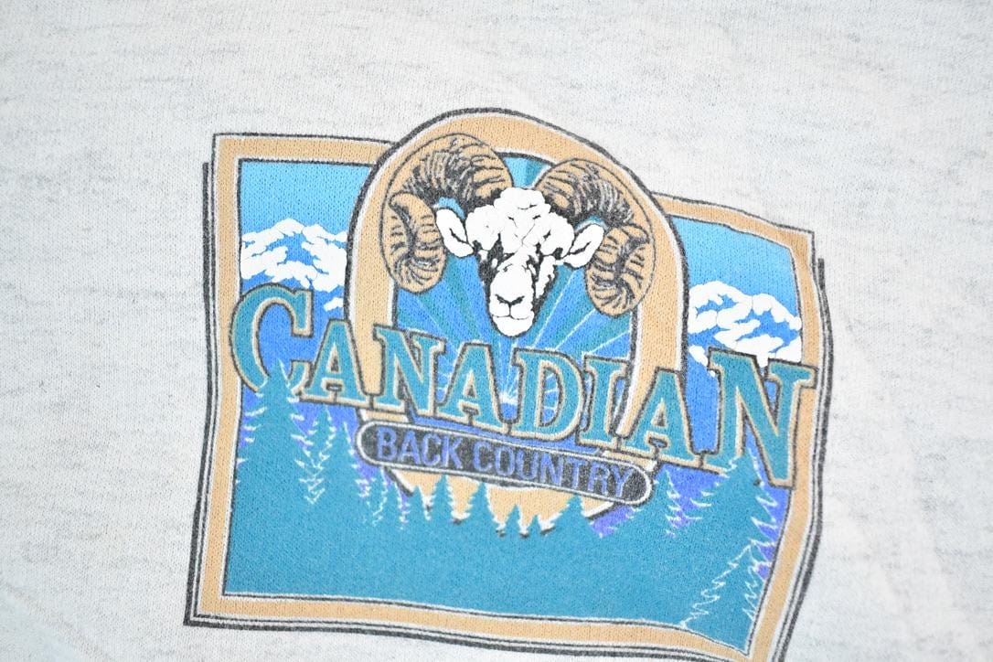 Vintage 1990s Canadian Backcountry Experience Crewneck Sweatshirt Mens M from propervintagecanada