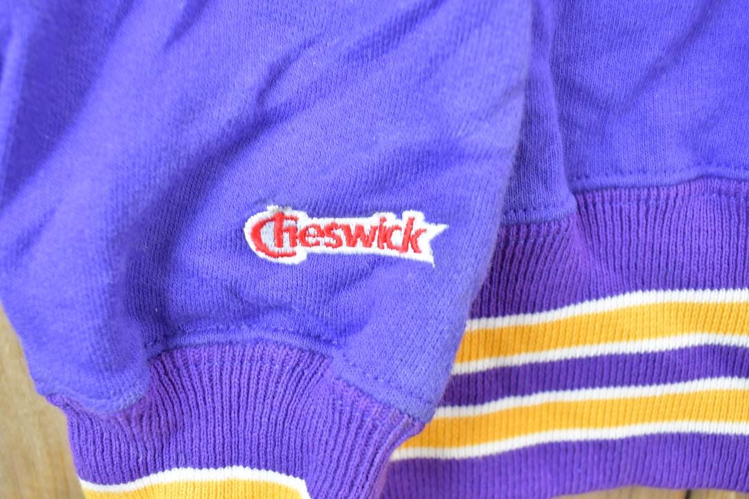 Vintage 1990s Candor Track 10 Cheswick University Collegiate Crewneck Men's Medium from propervintagecanada