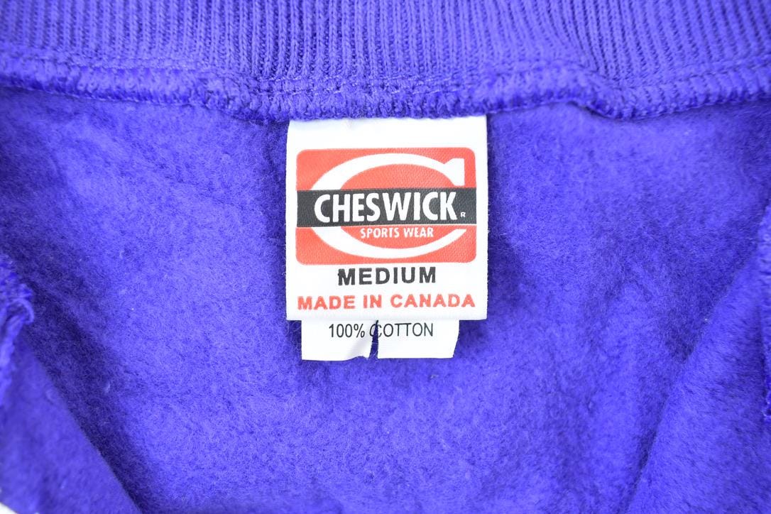 Vintage 1990s Candor Track 10 Cheswick University Collegiate Crewneck Men's Medium from propervintagecanada