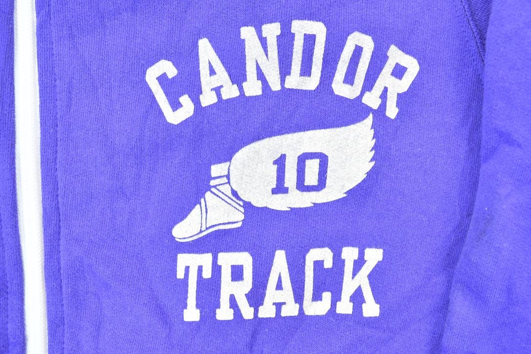 Vintage 1990s Candor Track 10 Cheswick University Collegiate Crewneck Men's Medium from propervintagecanada