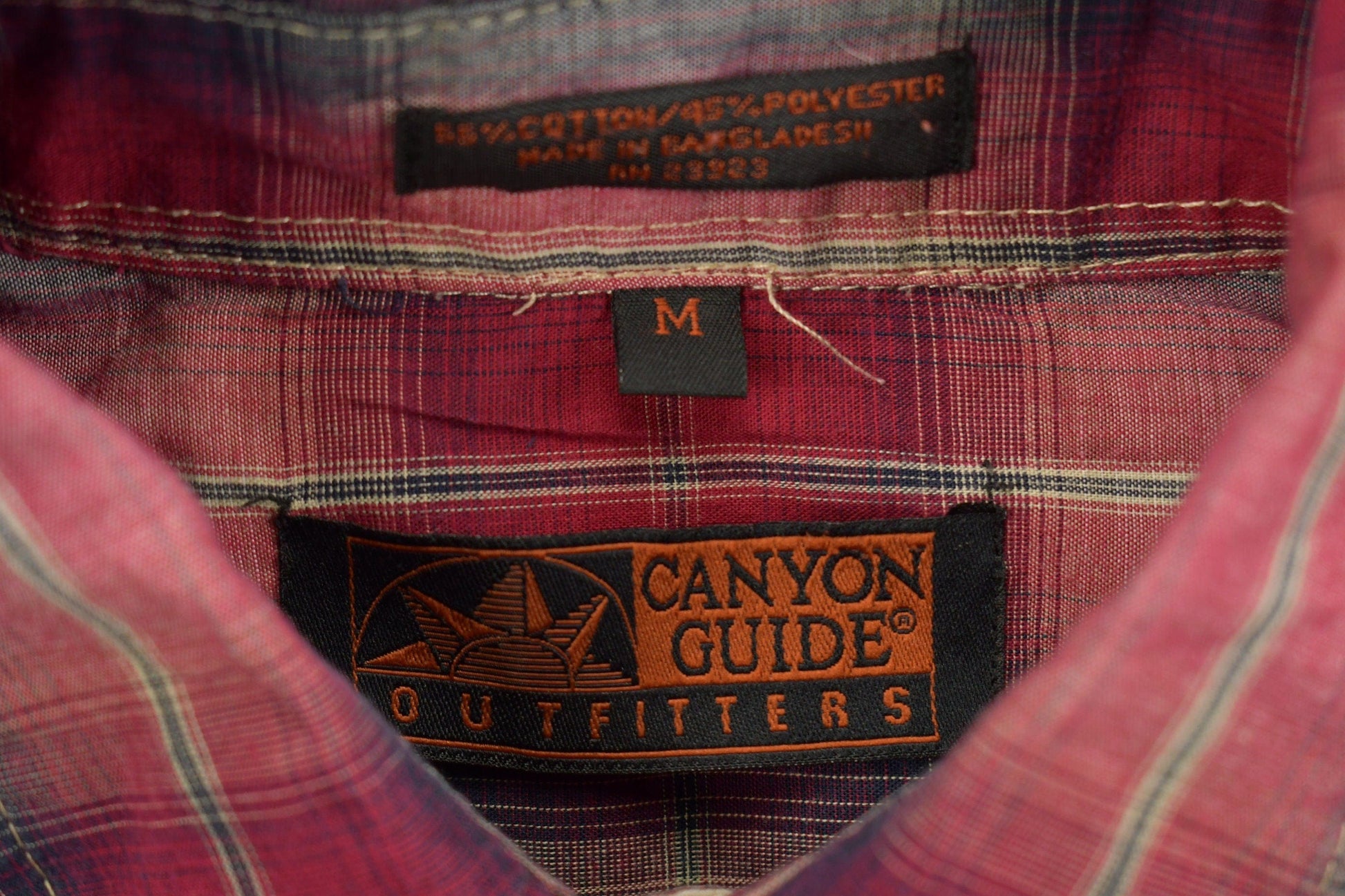 Vintage 1990s Canyon Guide Western Flannel Button Up Shirt Men's Medium from propervintagecanada
