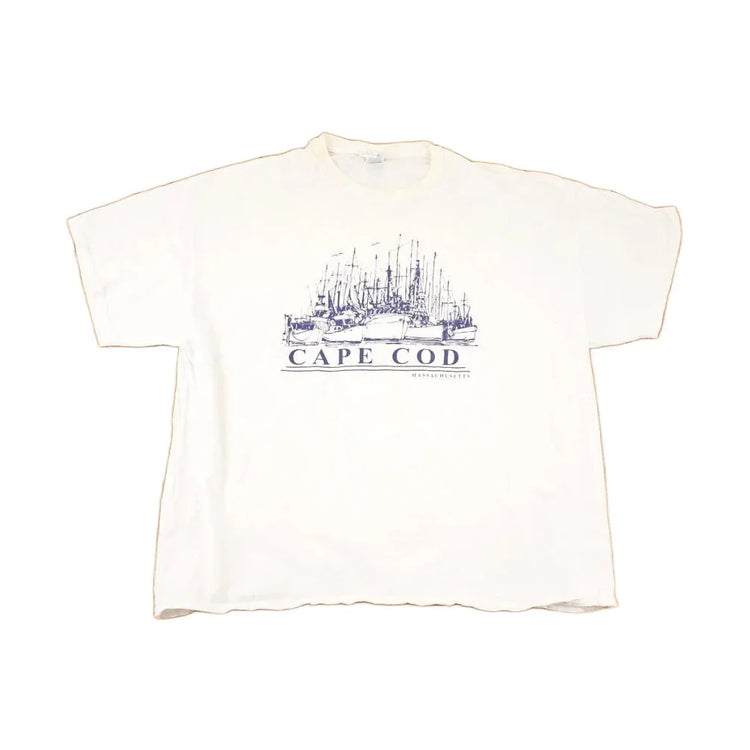 Vintage 1990s Cape Cod Sailboats Souvenir Travel T-Shirt Men's XL from propervintagecanada