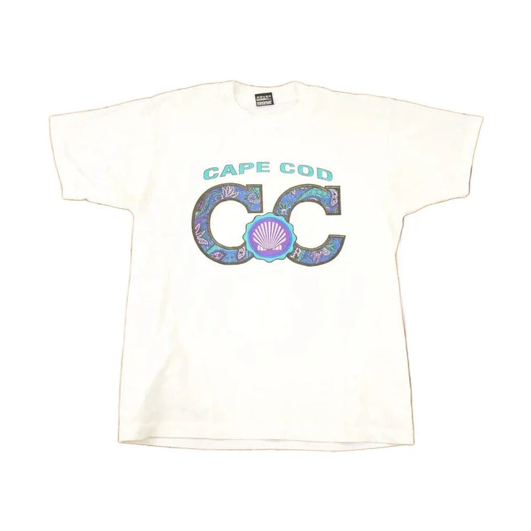 Vintage 1990s Cape Cod Souvenir Shells Travel T-Shirt Men's M from propervintagecanada