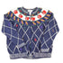 Vintage 1990s Cape Isle Knitters Apple Hand Knit Cardigan Sweater Women&