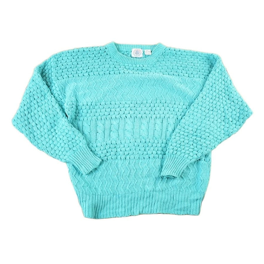 Vintage 1990s Cape Isle Knitters Knit Abstract Pattern Crewneck Sweater Mens S from propervintagecanada