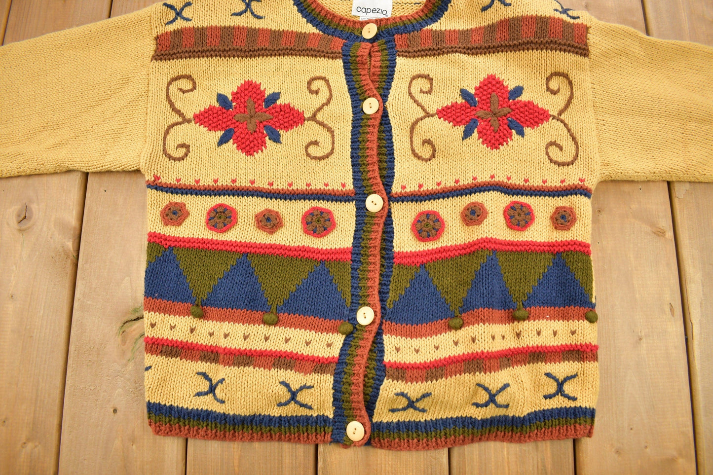 Vintage 1990s Capezio Knitted Cardigan Sweater Women's S from propervintagecanada