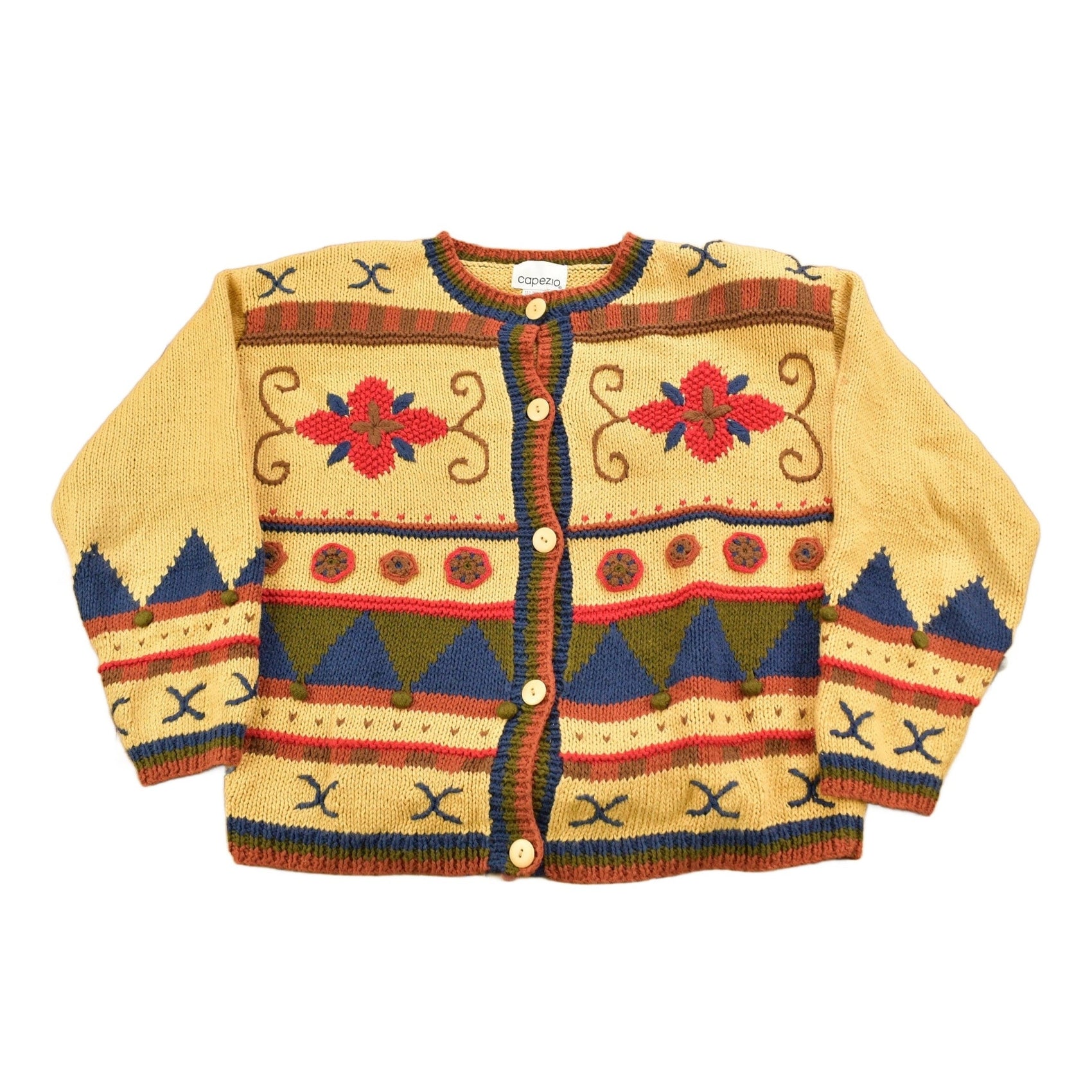 Vintage 1990s Capezio Knitted Cardigan Sweater Women's S from propervintagecanada