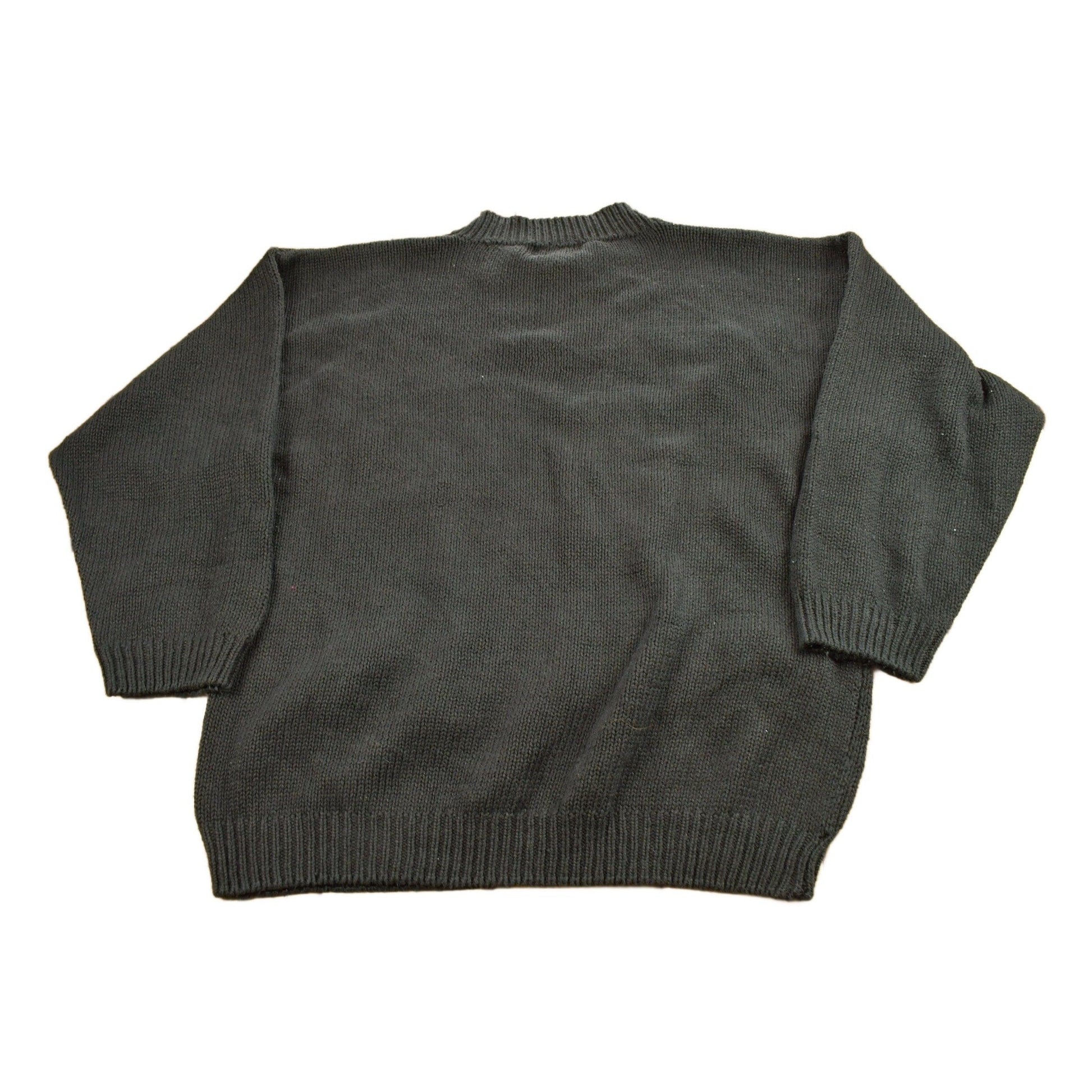 Vintage 1990s Capistrano Floral Embroidered Knitted Sweater Women's XL from propervintagecanada