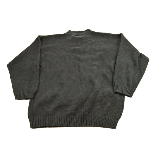 Vintage 1990s Capistrano Floral Embroidered Knitted Sweater Women's XL from propervintagecanada