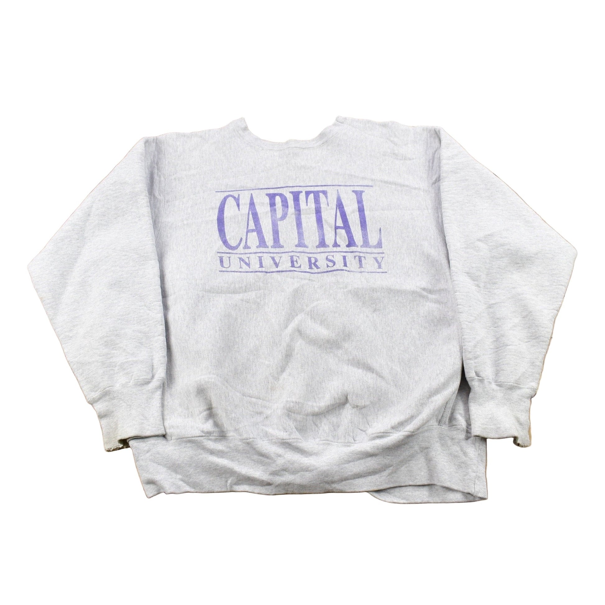 Vintage 1990s Capital University Collegiate Crewneck Men's Large from propervintagecanada