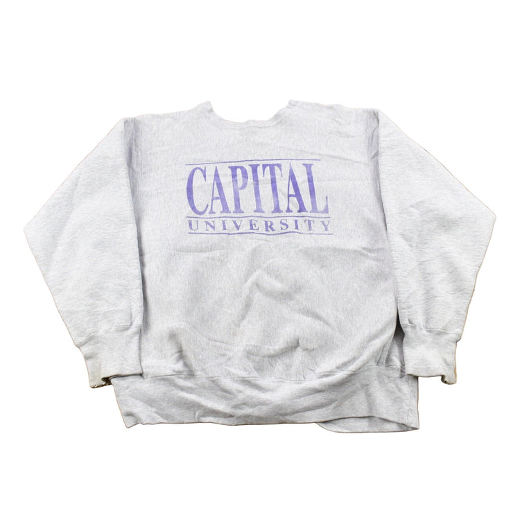 Vintage 1990s Capital University Collegiate Crewneck Men's Large from propervintagecanada