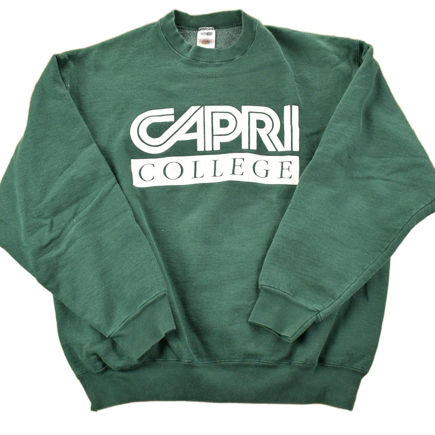 Vintage 1990s Capri College Heavyweight University Collegiate Crewneck Men's XL from propervintagecanada